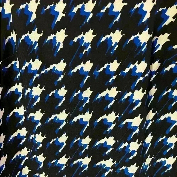 Tommy Hilfiger A-Line Blue and Black Short Sleeve Dress - Excellent Condition 2 - Picture 2 of 7